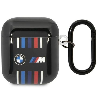 BMW BMA222SWTK AirPods 1/2 coverczarny/black Multiple Colored Lines