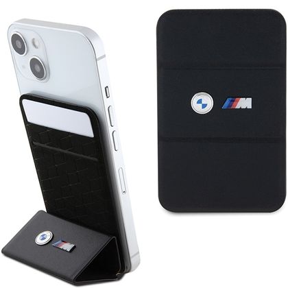 Wallet BMW Card Slot Stand BMWCSMMPGKczarny/black MagSafe M Edition Collection