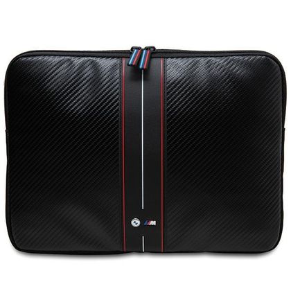 BMW Sleeve BMCS16COMSCAKR 16"czarny/black Carbon Red Stripes