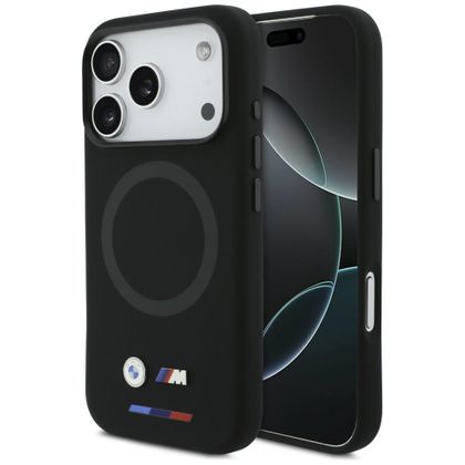 Etui BMW M Silicon Logo MagSafe do iPhone 17 Pro / 18 Pro czarny