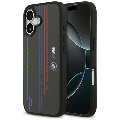 Etui BMW M Kevlar Lines & Logo MagSafedo iPhone 17 czarny