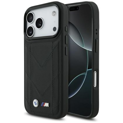 Etui BMW M Quilted Logo MagSafe do iPhone 17 Pro / 18 Pro czarny