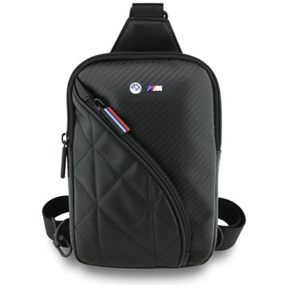 Torebka na telefon BMW Carbon Pocket&Metal Logo Crossbody czarny