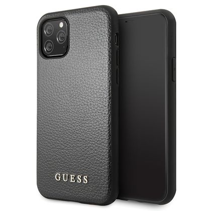 Guess GUHCN58IGLBK iPhone 11 Proczarny/black hard case Iridescent