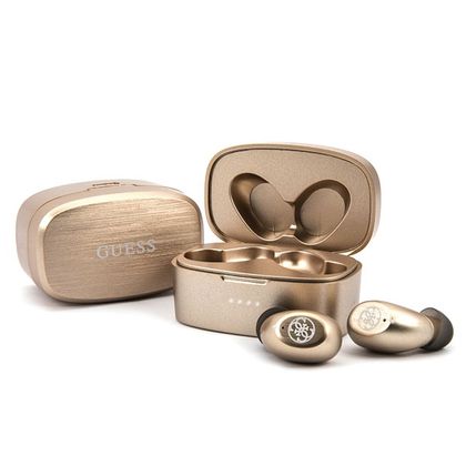Guess słuchawki Bluetooth GUTWSJL4GGOTWS + stacja dokująca złoty/gold 4G