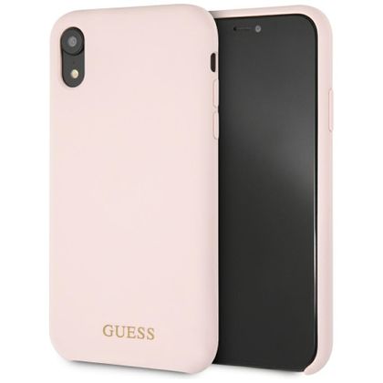 Guess GUHCI61LSGLLP iPhone Xrlight pink/jasnoróżowy hard case Silicone