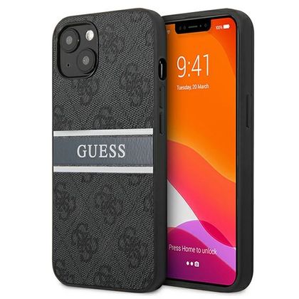Guess GUHCP13M4GDGR iPhone 13 / 14 / 15szary/grey hardcase 4G Stripe