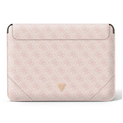Guess Sleeve GUCS16P4TP 16" rożowy/pink 4G Uptown Triangle logo