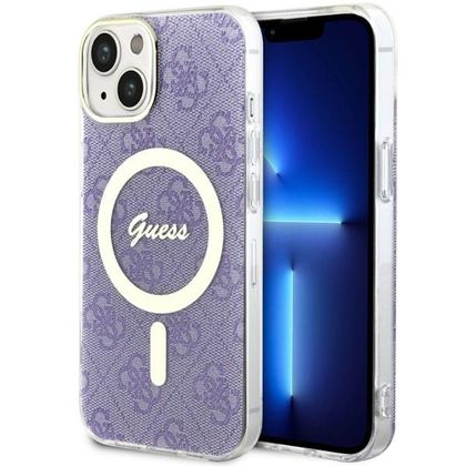 Guess GUHMP14SH4STU iPhone 14 / 15 / 136.1" purpurowy/purple hardcase 4G MagSafe