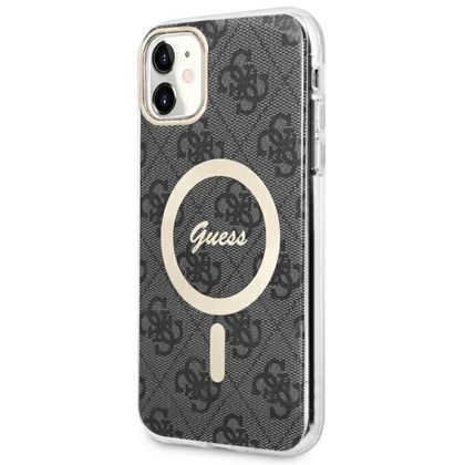 Guess GUHMN61H4STK iPhone 11 6.1"czarny/black hardcase 4G MagSafe