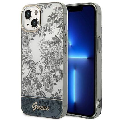 Guess GUHCP14MHGPLHG iPhone 14 Plus / 15 Plus 6.7" szary/grey hardcase Porcelain Collection