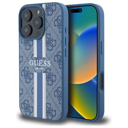 Guess GUHMP16XP4RPSB iPhone 16 Pro Max6.9" niebieski/blue hardcase 4G Printed Stripes MagSafe