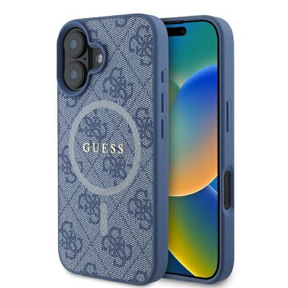Guess GUHMP16SG4GFRB iPhone 16 niebieski/blue hardcase 4G Ring Classic Logo MagSafe