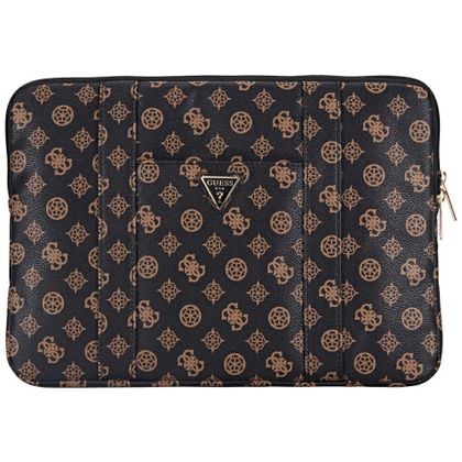 Torba Guess Sleeve 14" Peony Pocket Triangle czarny