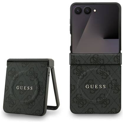 Etui Guess 4G Classic MagSafe do SamsungGalaxy Z Flip7 czarny