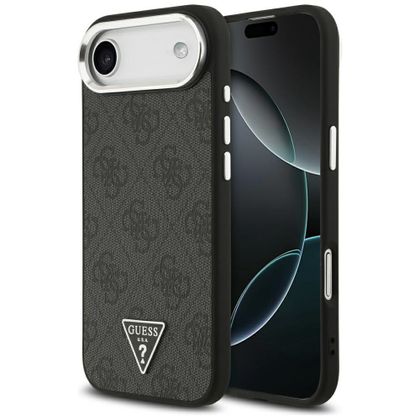 Etui Guess 4G Triangle Logo MagSafe do iPhone Air czarny srebrny