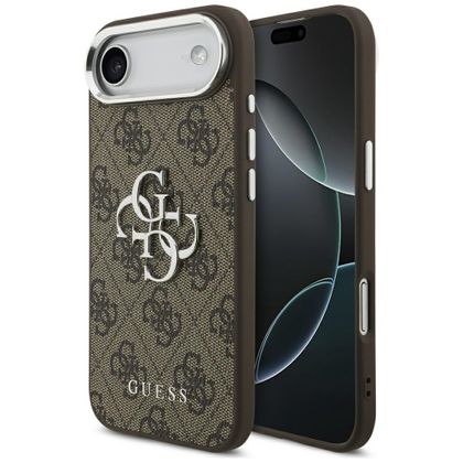 Etui Guess 4G Big 4G Classic Logo do iPhone Air brązowy srebrny