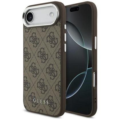 Etui Guess 4G Classic Logo MagSafe do iPhone Air brązowy