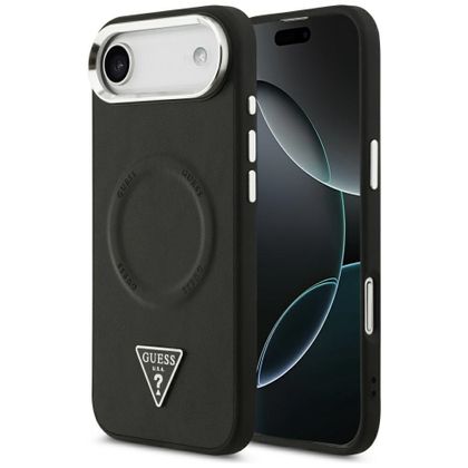 Etui Guess Triangle Logo MagSafe do iPhone Air czarny