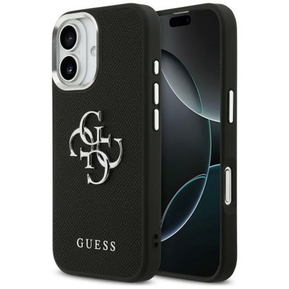 Etui Guess Grained Big 4G Classic Logo do iPhone 17 czarny