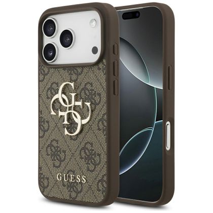 Etui Guess 4G Big Logo do iPhone 17 Pro brązowy