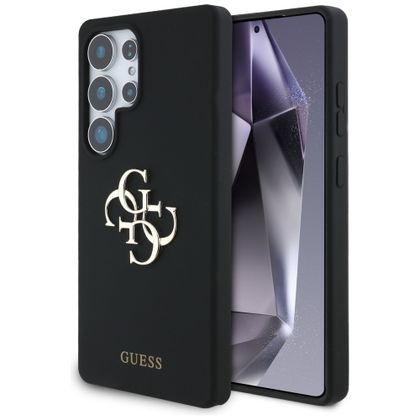 Etui Guess Silicone Big 4G Logo Bottom Script Samsung Galaxy S25 Ultra czarny