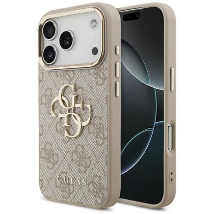 Etui Guess 4G Big 4G Classic Logo do iPhone 18 Pro / 17 Pro różowy złoty