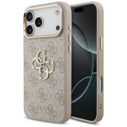 Etui Guess 4G Big 4G Classic Logo do iPhone 18 Pro Max / 17 Pro Max różowy złoty