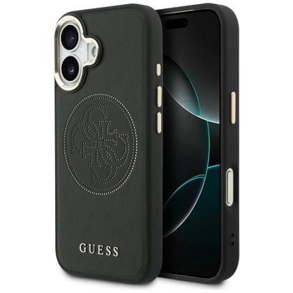 Etui Guess Perforated 4G MagSafe do iPhone 17 czarny