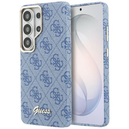 Etui Guess 4G Script MagSafe do Samsung Galaxy S26 Ultra niebieski