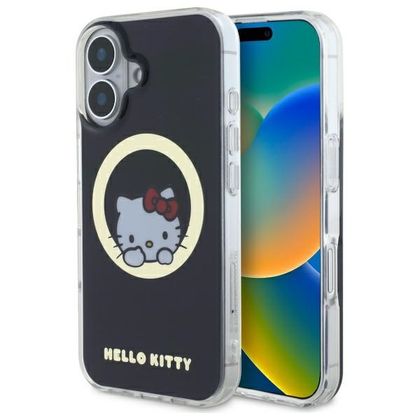 Hello Kitty HKHMP16SHSWKK iPhone 166,1" czarny/black hardcase IML Sweet Kitty Magsafe