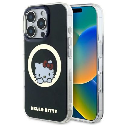 Hello Kitty HKHMP16LHSWKK iPhone 16 Pro6,3" czarny/black hardcase IML Sweet Kitty Magsafe
