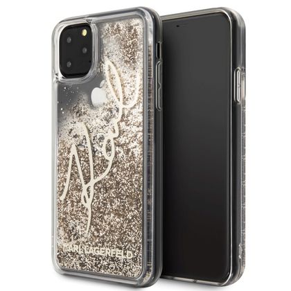 Karl Lagerfeld KLHCN65TRKSGO iPhone 11Pro Max złoty/gold Glitter Signature
