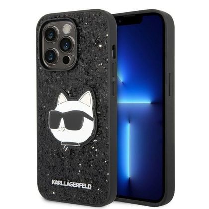 Karl Lagerfeld KLHCP14XG2CPK iPhone 14Pro Max 6,7" czarny/black hardcase Glitter Choupette Patch