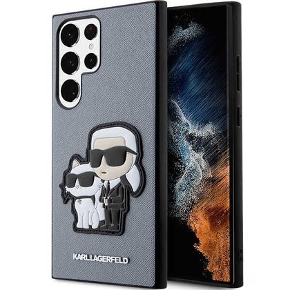 Karl Lagerfeld KLHCS23LSANKCPG S23 UltraS918 hardcase szary/grey Saffiano Karl & Choupette
