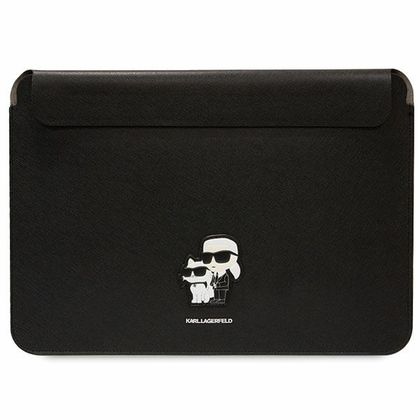 Karl Lagerfeld Sleeve KLCS16SAKCPMK 16"czarny/black Saffiano Karl&Choupette