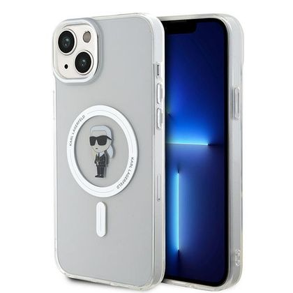 Karl Lagerfeld KLHMP15MHFCKNOT iPhone 15 Plus / 14 Plus 6.7" transparent hardcase IML Ikonik MagSafe
