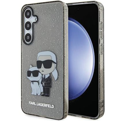 Karl Lagerfeld KLHCS24SHNKCTGK S24 S921czarny/black hardcase Glitter Karl&Choupette