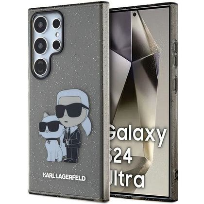 Karl Lagerfeld KLHCS24LHNKCTGK S24 UltraS928 czarny/black hardcase Glitter Karl&Choupette