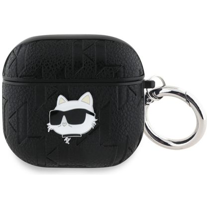 Etui Karl Lagerfeld Monogram Choupette Head do AirPods 4 / 5 czarny