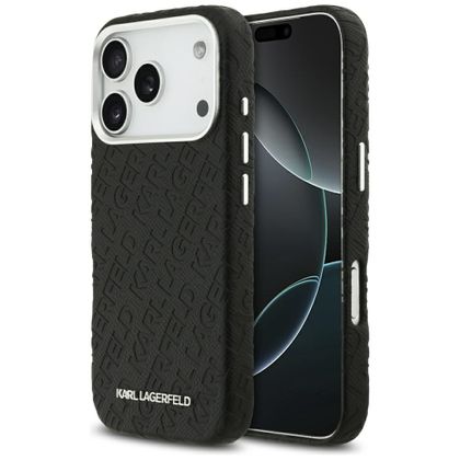 Etui Karl Lagerfeld FW Stamped Karl MagSafe do iPhone 17 Pro / 18 Pro czarny