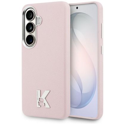 Etui Karl Lagerfeld K Metal Logo MagSafe do Samsung Galaxy S26 różowy