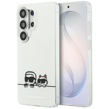 Etui Karl Lagerfeld IML Peekaboo Karl&Choupette MagSafe do Samsung Galaxy S26 Ultra przezroczysty