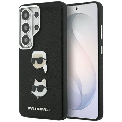 Etui Karl Lagerfeld Saffiano Double Heads Metal do Samsung Galaxy S26 Ultra czarny