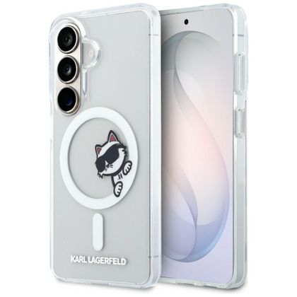 Etui Karl Lagerfeld IML Peekaboo Choupette MagSafe do Samsung Galaxy S26+ przezroczysty