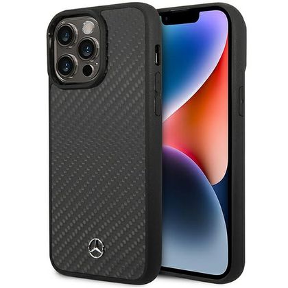 Mercedes MEHMP14XRCABK iPhone 14 Pro Max 6,7" czarny/black carbon hardcase Dynamic Line MagSafe