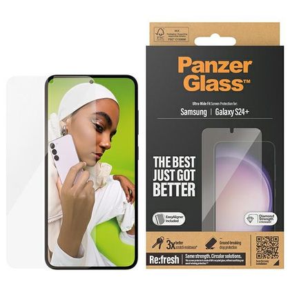 PanzerGlass Ultra-Wide Fit Sam S24+ S926Screen Protection 7351 z aplikatorem