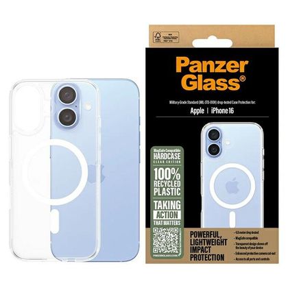 PanzerGlass HardCase iPhone 16 6.1"biały/white MagSafe 1291