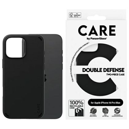 Etui CARE by PanzerGlass Feature Double Defense Case iPhone 16 Pro Max 6.9" czarny/black 1336