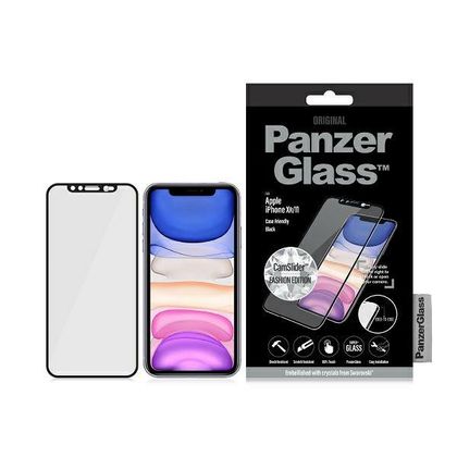PanzerGlass E2E Super+ iPhone Xr/11Case Friendly Swarovsky CamSlider czarny/black